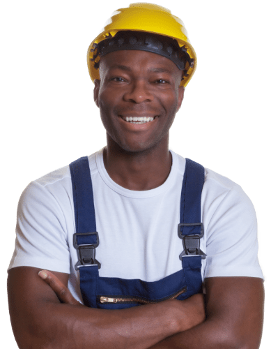 Smiling contractor